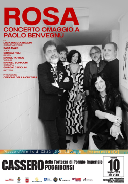 ROSA - OMAGGIO A PAOLO BENVEGNU'