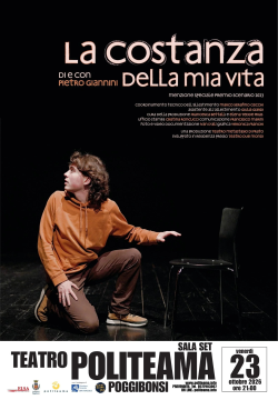LA COSTANZA DELLA MIA VITA